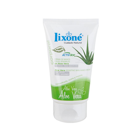 Crema de manos de Aloe Vera para pieles sensibles (no grasa, fácil absorción)
